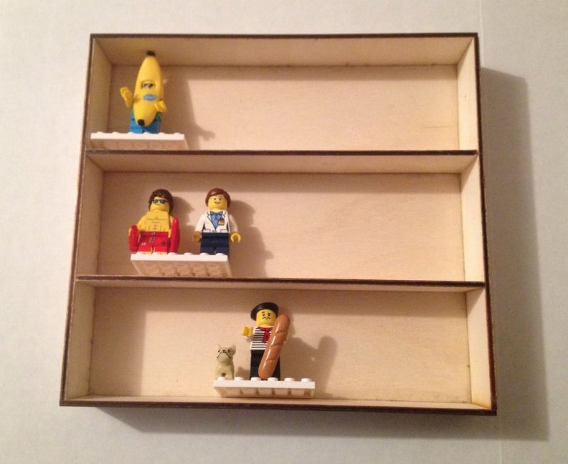 Laser Cut Small Custom Display Box for LEGO Minifigures