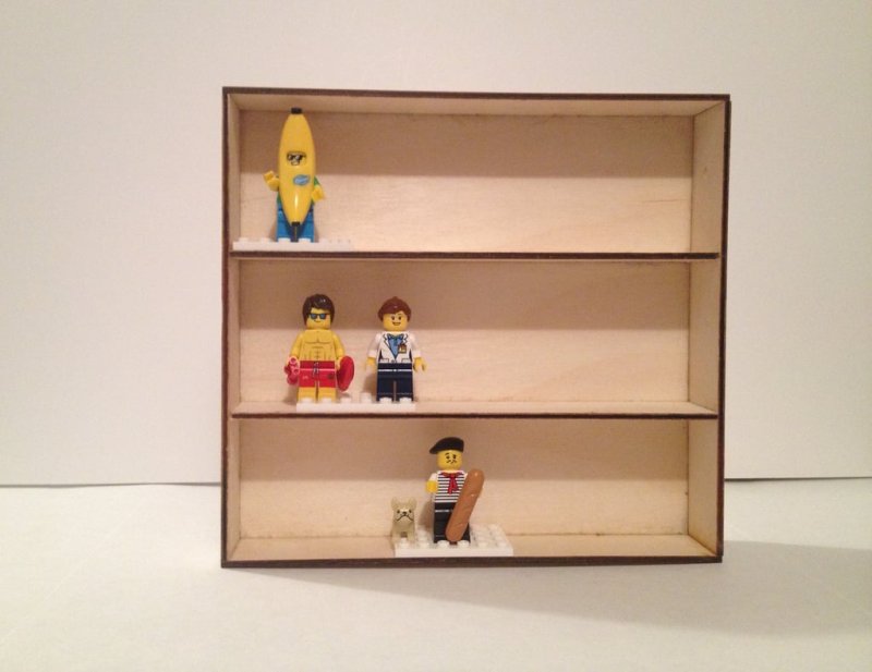 Laser Cut Small Custom Display Box for LEGO Minifigures