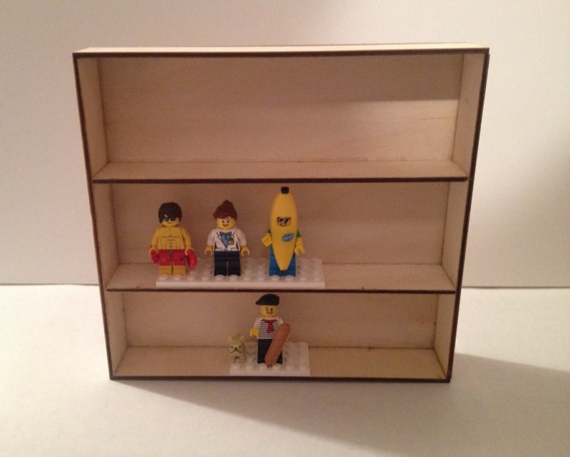 Laser Cut Small Custom Display Box for LEGO Minifigures