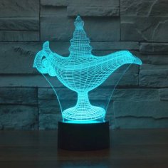 3D-Alladdin-Lampe