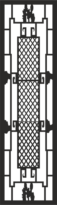 Iron Window Grill Design Vector Free Vector