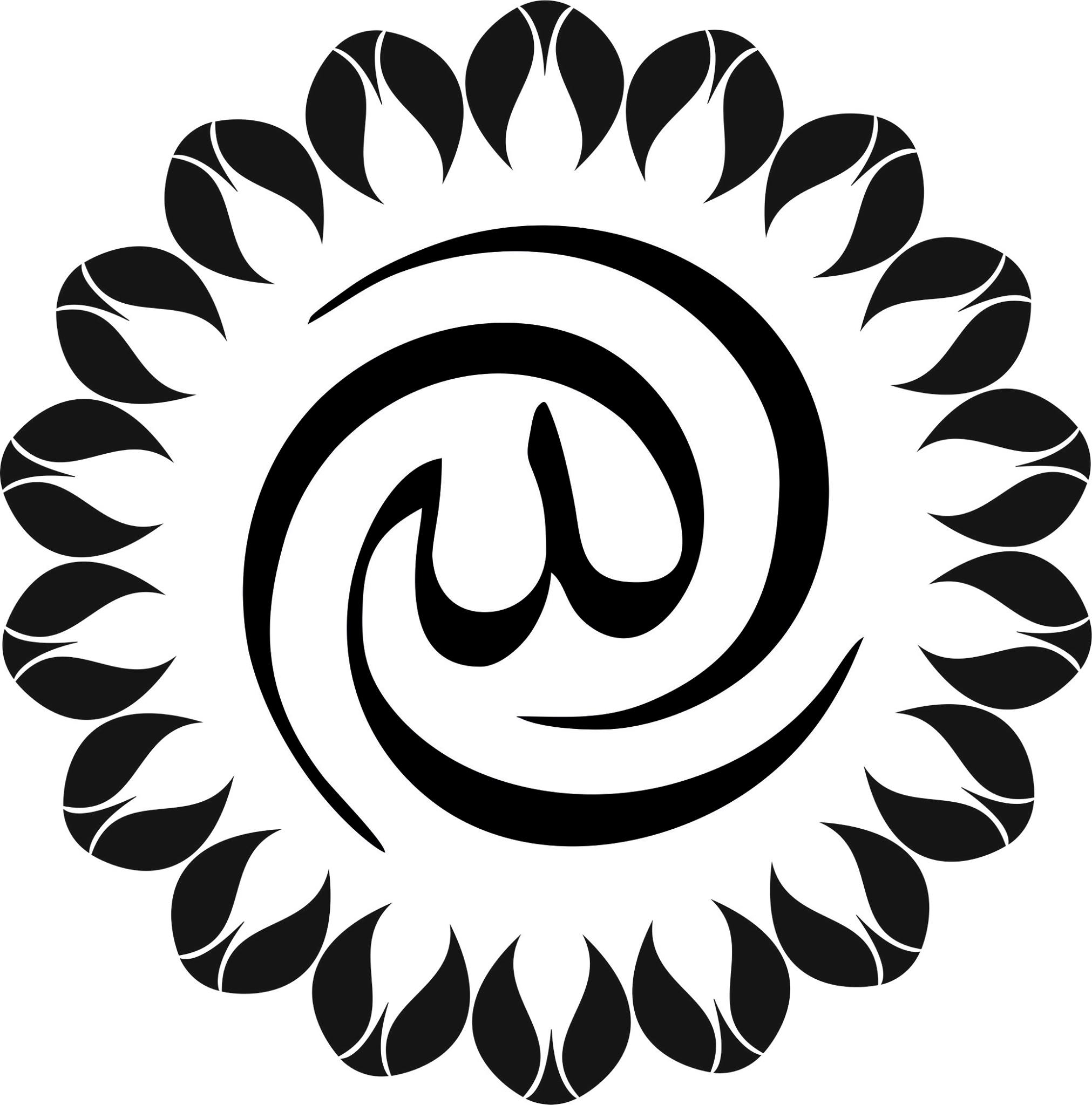 Allah w arabskiej kaligrafii grafika wektorowa jpg obraz