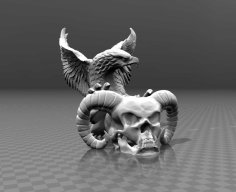 Devil Skull & Eagle 3D Printer Model