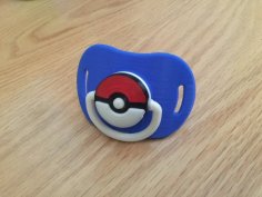 Pokeball Pacifier 3D Printer Model