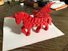 Flexi Alicorn 3D Printer Model