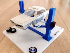 Hydraulic Ramp (Hebebühne) 1/43 Scale 3D Printer Model