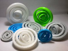 Spinning Rings 3D Printer Model