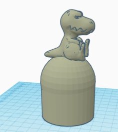 T-Rex Tow Ball Cap 3D Printer Model