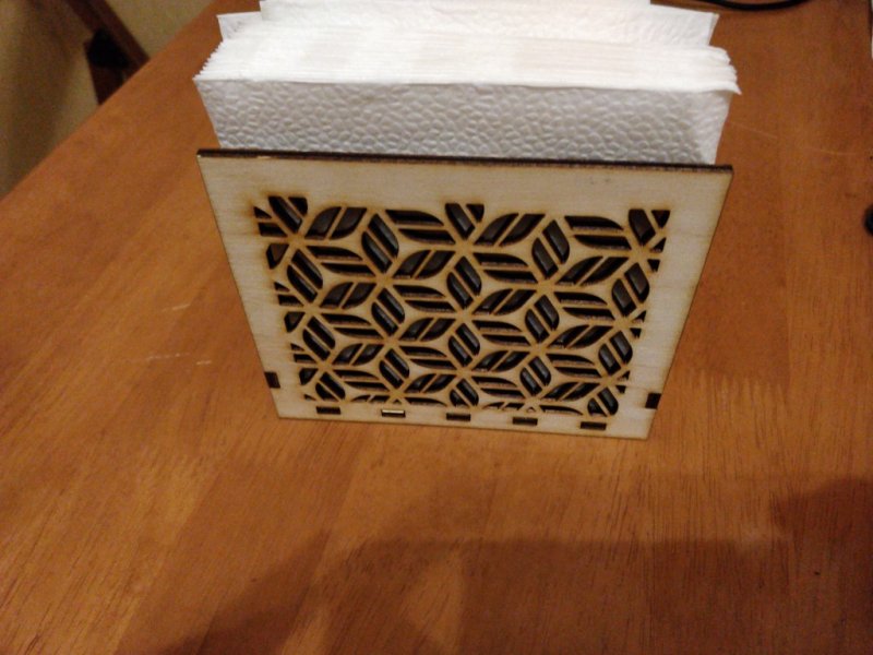 Laser Cut Decorative Napkin Holder SVG File