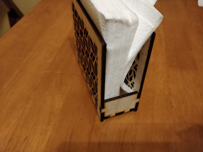 Laser Cut Decorative Napkin Holder SVG File