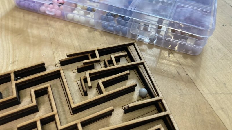 Laser Cut Two Level Maze DXF File