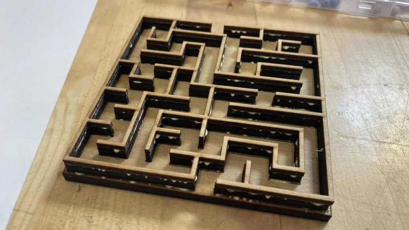 Laser Cut Two Level Maze DXF File