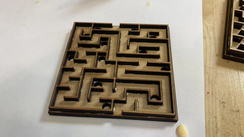 Laser Cut Two Level Maze DXF File