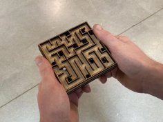 Laser Cut Two Level Maze DXF File