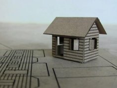 Laser Cut Cardboard Small House SVG File