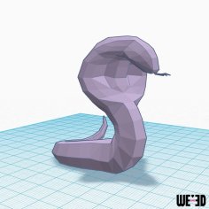 Pokemon – Arbok – LowPoly (1 Or 2 Parts) We3dUk 3D Printer Model