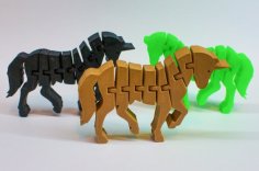 Flexi-Unicorn & Flexi-Horse 3D Printer Model