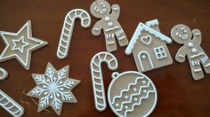 Christmas (cookie) Ornaments 3D Printer Model