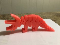 Flexi Triceratop 3D Printer Model