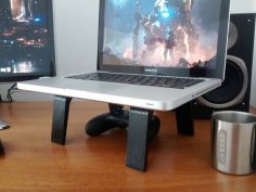 H Laptop Stand 3D Printer Model