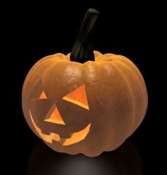 Halloween Detailed Pumpkin 3D Printer Model