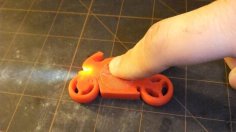 Motorcycle Keychain With Light 3D Printer Model