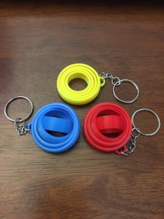 Simple Gyro Keychain 3D Printer Model