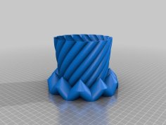 Porta Penne A Spirale+corona Di Base 3D Printer Model