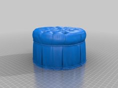 Round Dimpled Ottoman 3D Printer Model