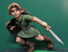 Young Link Legend Of Zelda Ocarina Of Time Fan Sculpt 3D Printer Model