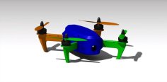 Mini FPV Quadcopter 3D Printer Model