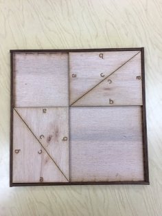 Laser Cut Pythagorean Theorem Box