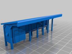 Japanese Small Station N Scale 3D Printer Model