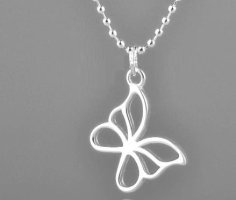 Butterfly Pendant 3D Printer Model