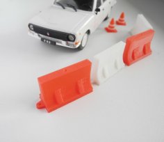 Plastic Jersey Barriers 3D Printer Model