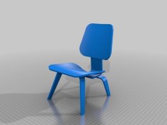 Eames Molded Plywood Lounge Chair Model 3D Printer Model