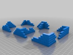 Wargaming Compatible Wall / Ruin 3D Printer Model