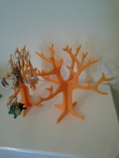 Double Capacity Earring Tree Holder 3D Printer Model