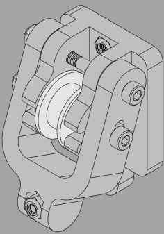 Prusa I3 MK3 Y Axis Adjustable Belt Tensioner 3D Printer Model