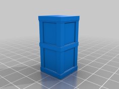 Modern Style Phone Box For Wargames, Slot Tracks Or Railways 3D Printer Model