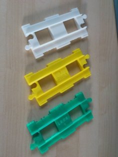 Duplo Compatible Straight Train Track Rails 3D Printer Model