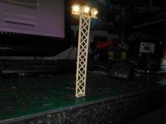 Flood Light Tower 00 OO HO 3D Printer Model