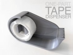 One-part Tape Dispenser (for 25mm-inner-diameter Tape) 3D Printer Model