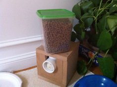 Auger-based Cat Feeder 3D Printer Model