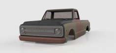 1969 Chevy Pickup Truck V1 3D Printer Model