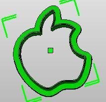 Cookie Cutter: Apple 3D Printer Model