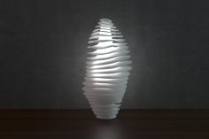 Generative Design. Wave Lamp 2 (LQ) Version. 3D Printer Model