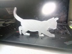 Cat Silhouette 3D Printer Model