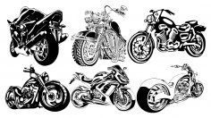 Motorcycle Club T-Shirt Design Free Vector