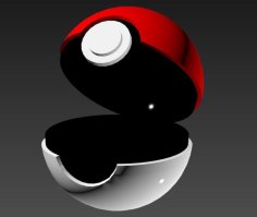 Open Pokeball 3D Printer Model